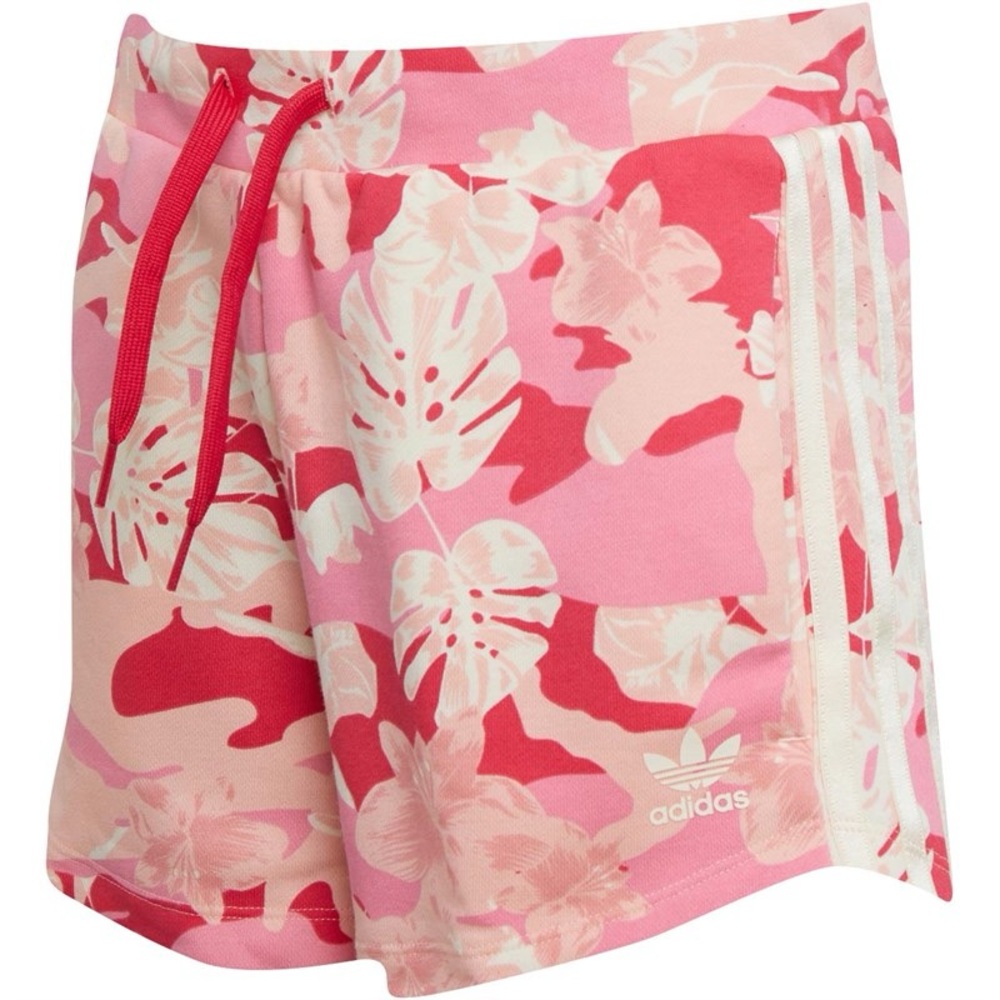 adidas junior 3-stripes all over print shorts